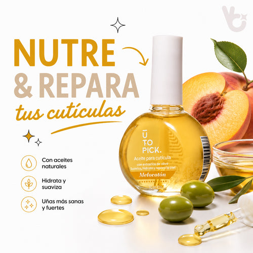 Aceite para cutícula Melocotón - Utopick 30ml