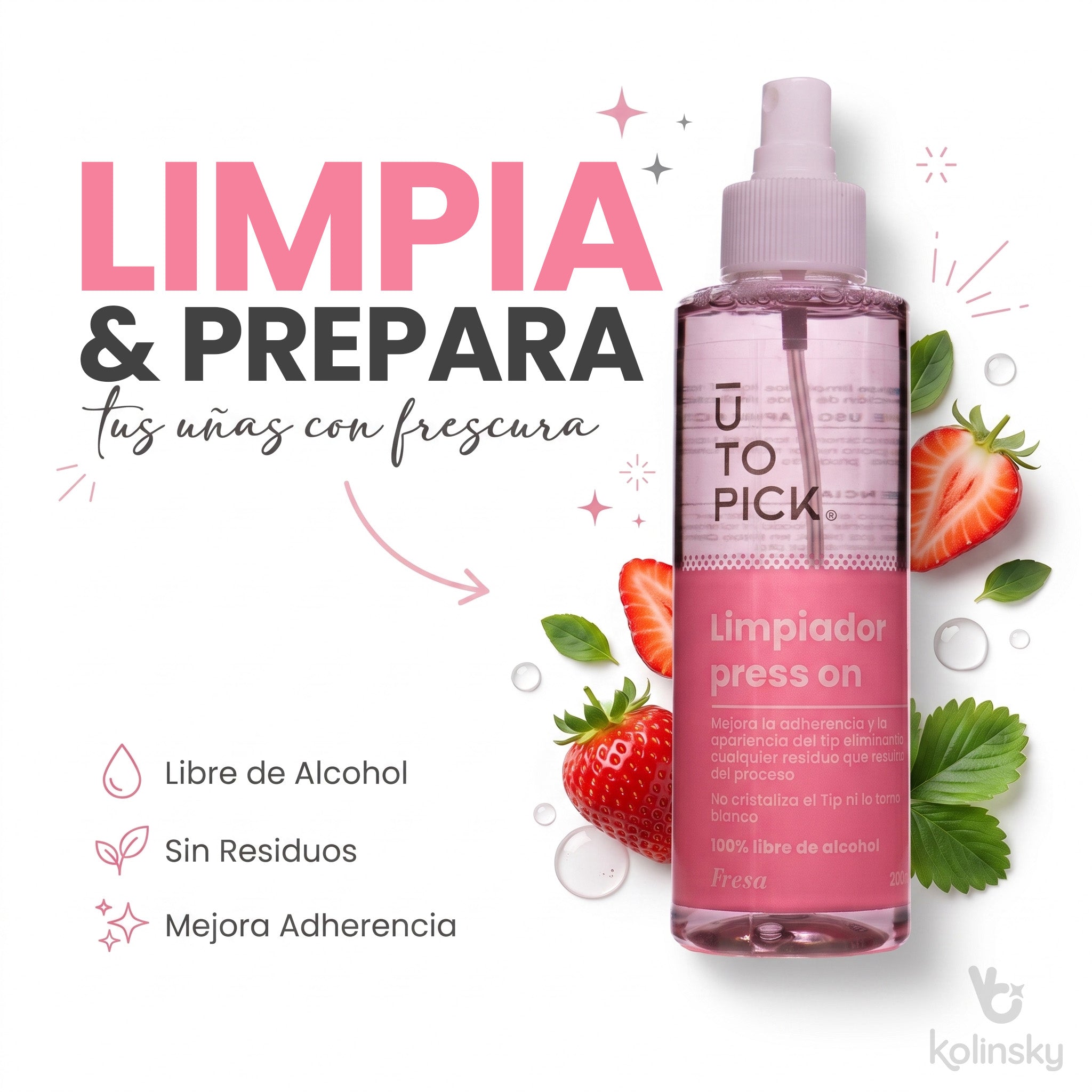 Limpiador de Press On 250ml - Utopick